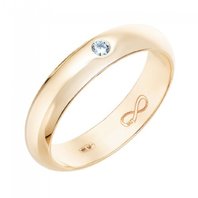 Обручальное кольцо R01-WED-00015-М12972 из красного золота, гладкое