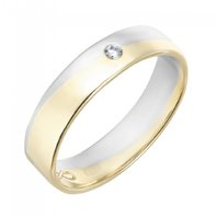 Обручальное кольцо R01-WED-00021-М12976 комбинированное, гладкое