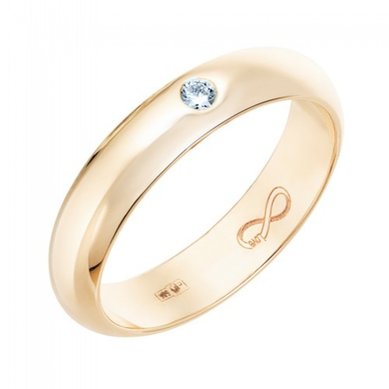 Обручальное кольцо R01-WED-00015-М12972 - Ювелирный бренд Московский ювелирный завод