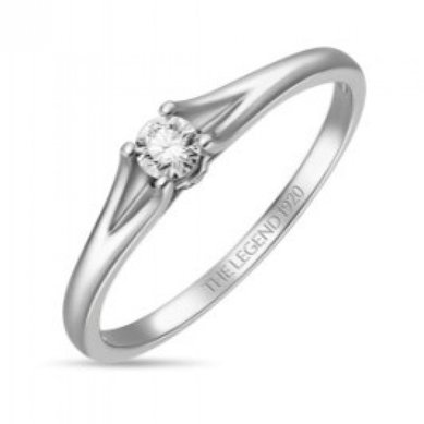 Помолвочное кольцо R01-SL06-015-G2-М12981 - Ювелирный бренд Московский ювелирный завод